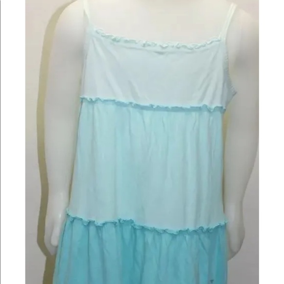 2/$20 Lot of 2 Gap Maxi Blue Green Dress 8, Hot Kiss Pink Romper 10-12 - Picture 3 of 10